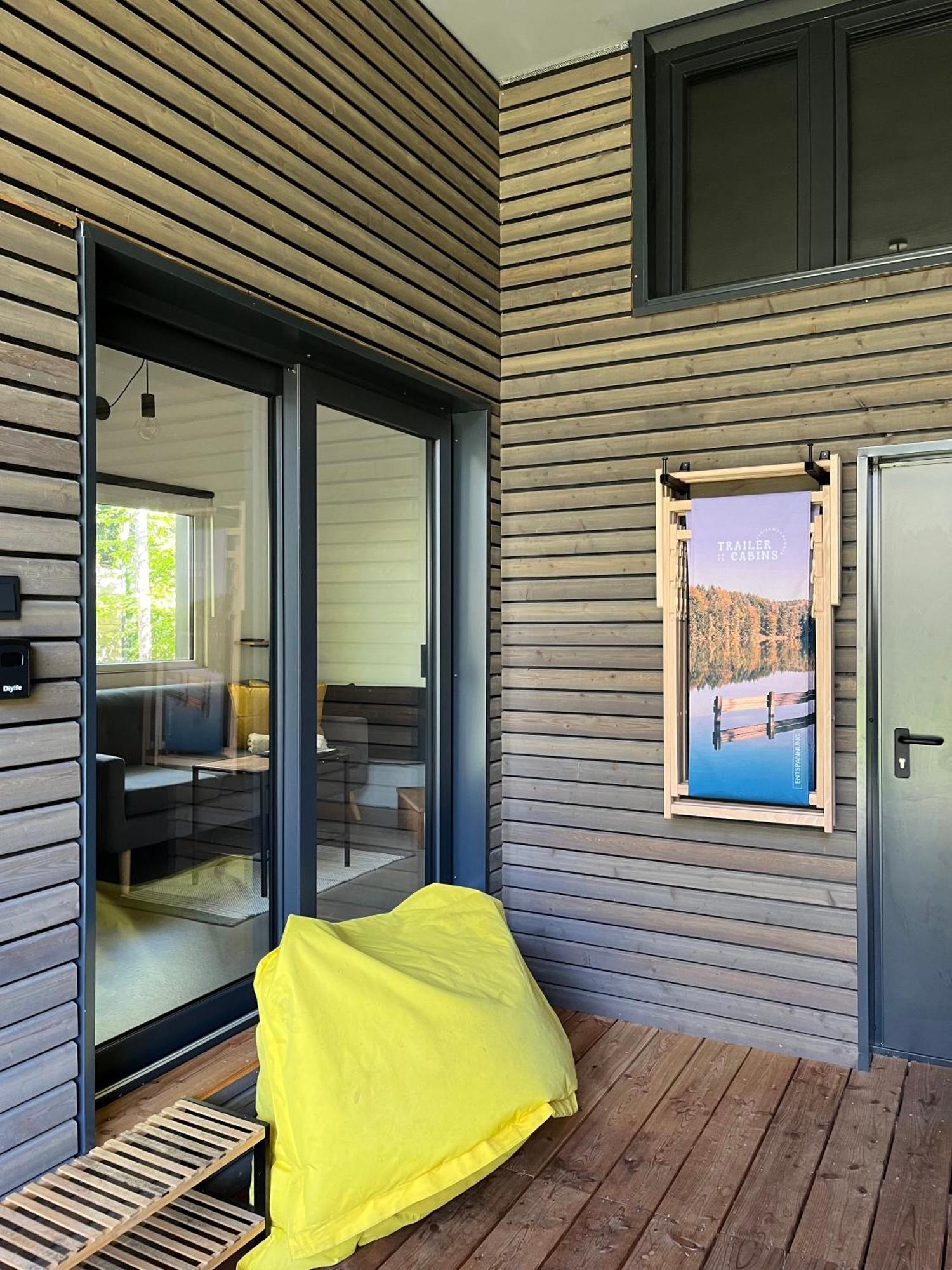 Modernes Tinyhouse Trailer Cabins Am Waldrand - Mit Seezugang Eging Eksteriør billede