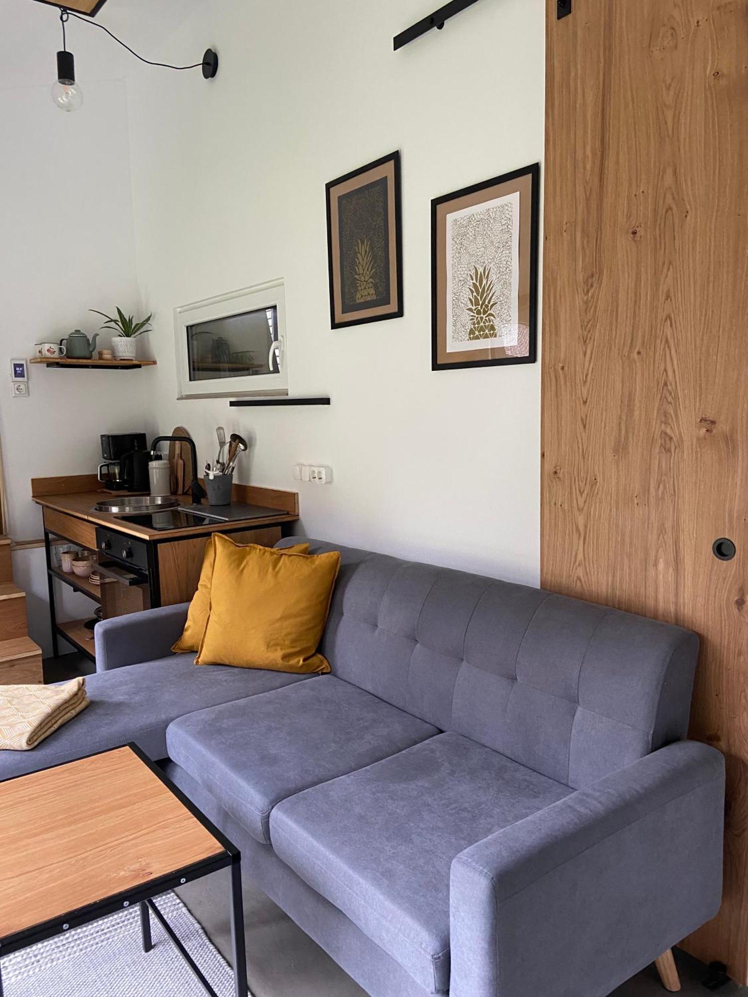 Modernes Tinyhouse Trailer Cabins Am Waldrand - Mit Seezugang Eging Eksteriør billede