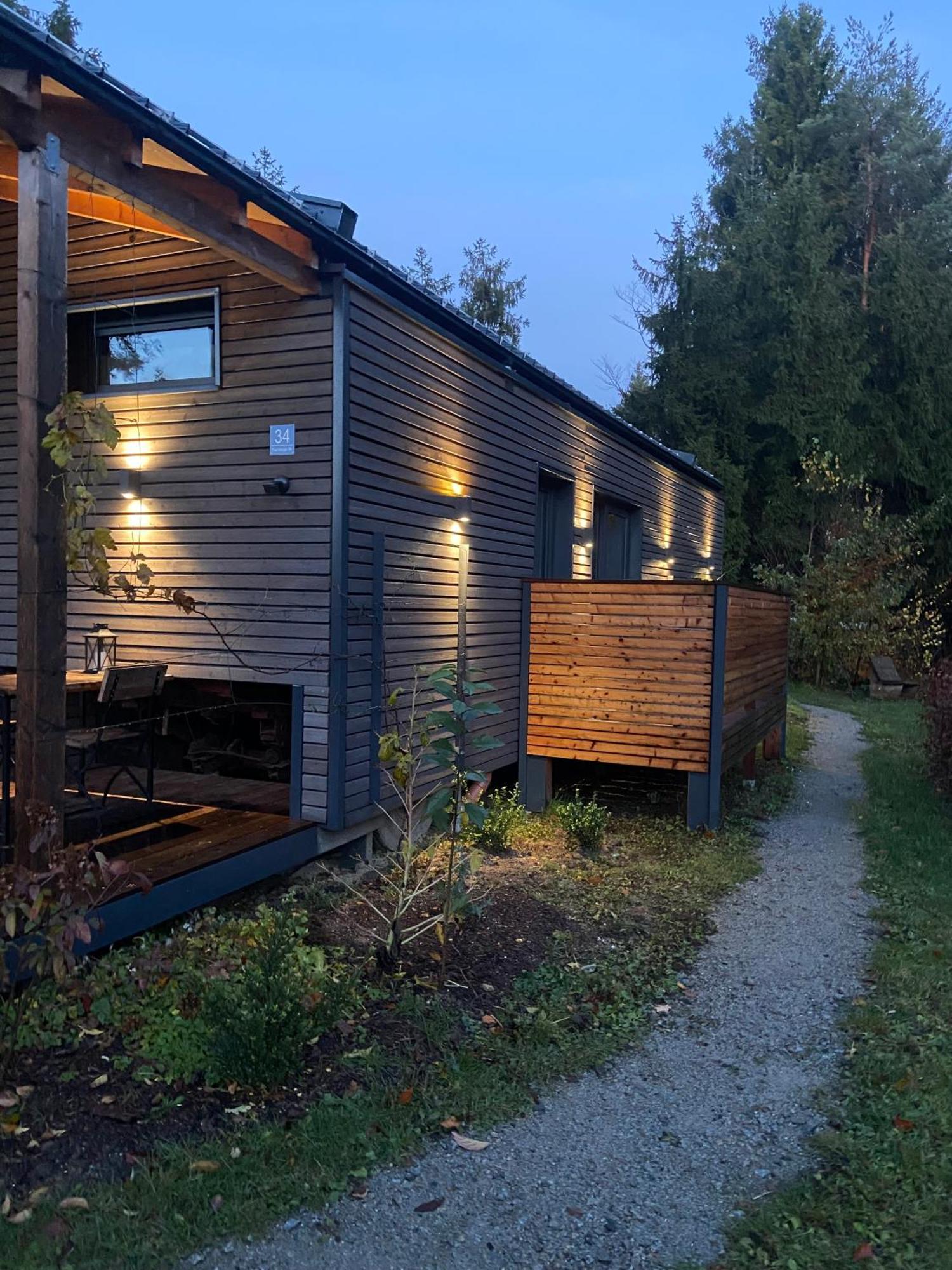 Modernes Tinyhouse Trailer Cabins Am Waldrand - Mit Seezugang Eging Eksteriør billede