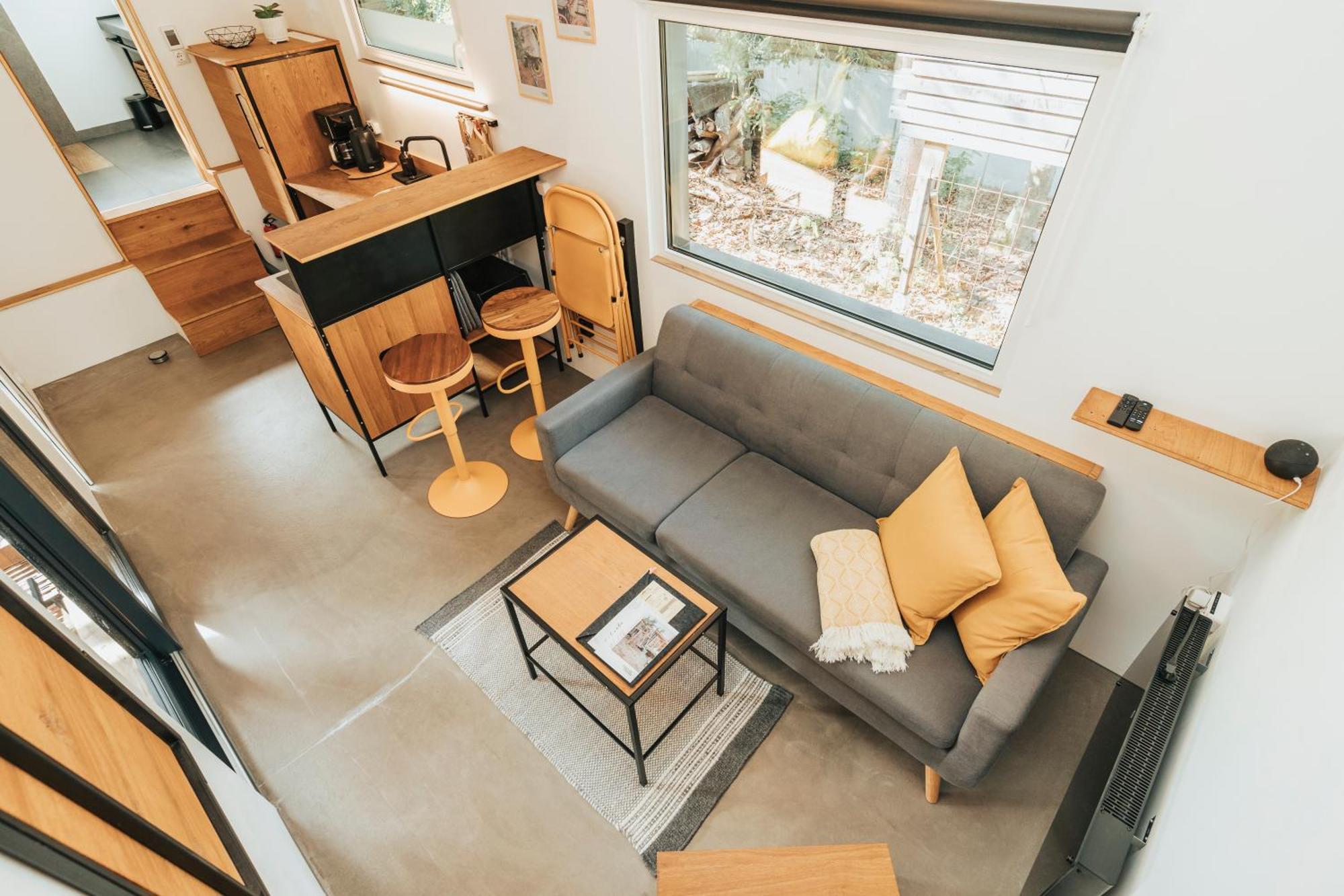 Modernes Tinyhouse Trailer Cabins Am Waldrand - Mit Seezugang Eging Eksteriør billede