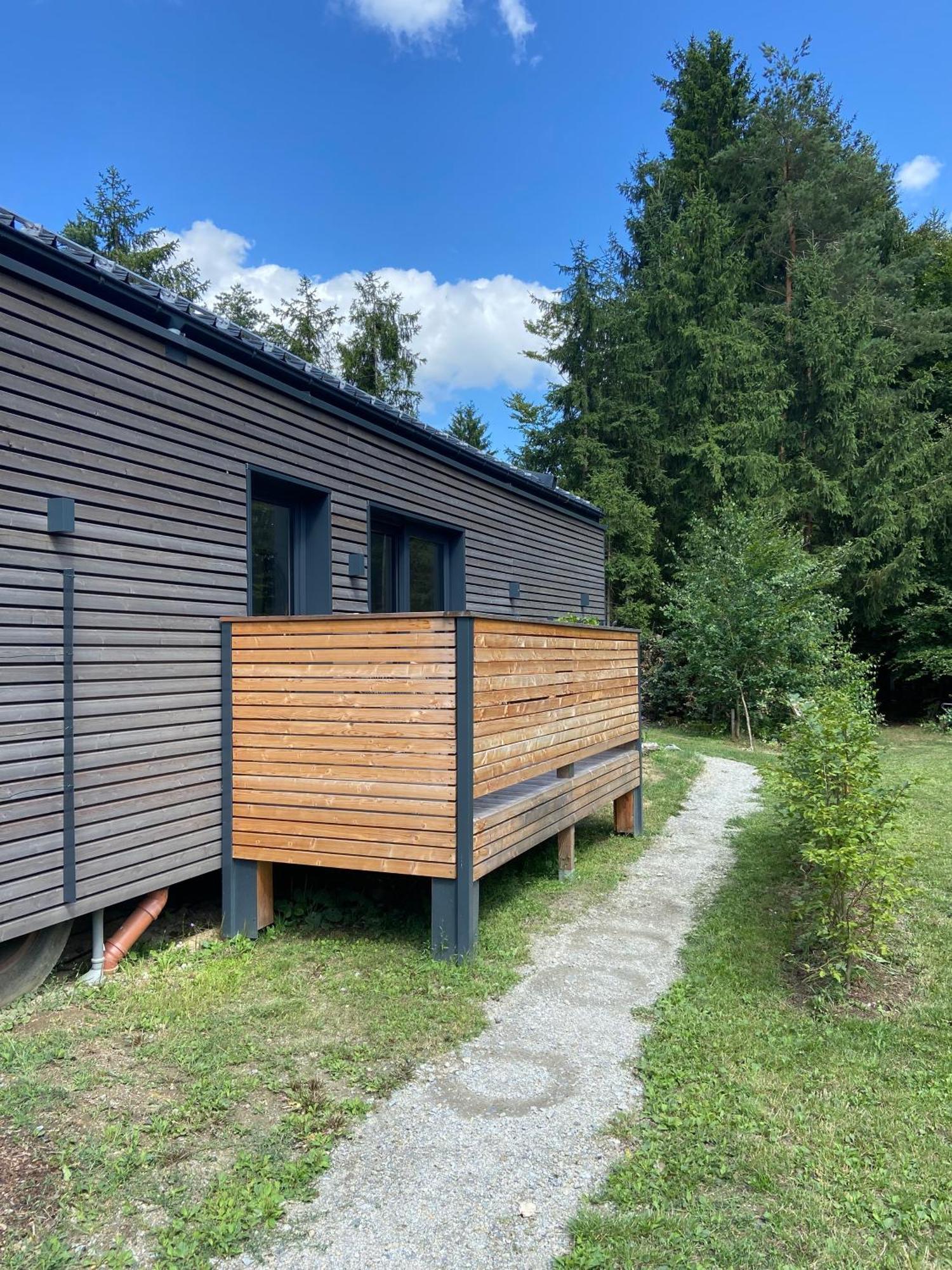 Modernes Tinyhouse Trailer Cabins Am Waldrand - Mit Seezugang Eging Eksteriør billede