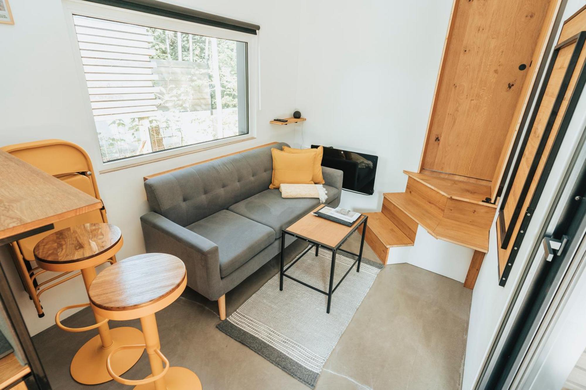 Modernes Tinyhouse Trailer Cabins Am Waldrand - Mit Seezugang Eging Eksteriør billede