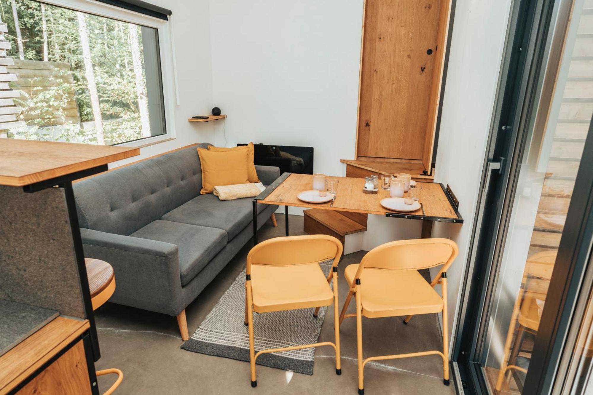 Modernes Tinyhouse Trailer Cabins Am Waldrand - Mit Seezugang Eging Eksteriør billede